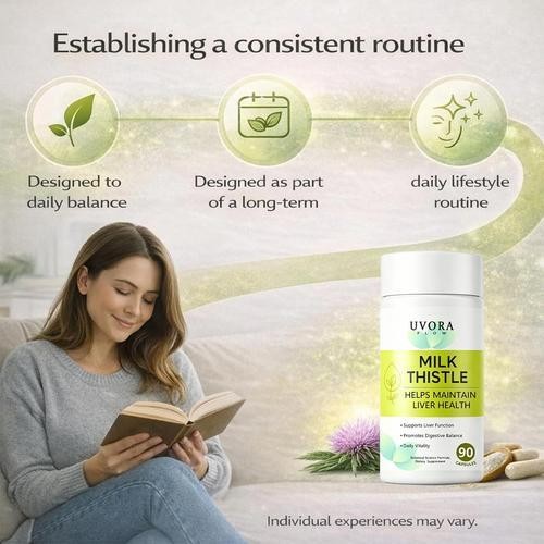 Uvora Milk Thistle Detox, Herbal Premium Supplement With Milk Thistle Extrac…