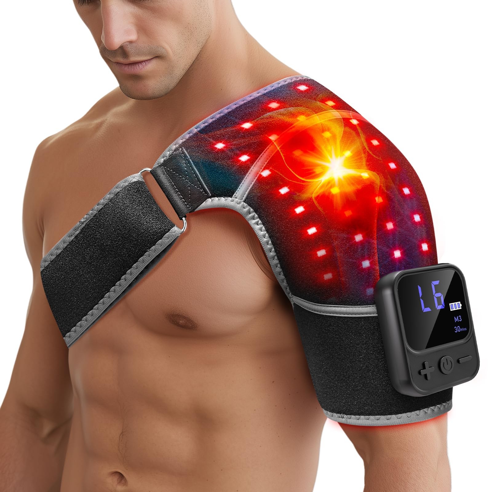 Relexnow Cordless Red Light Therapy For Shoulder Massage 5000Mah Battery