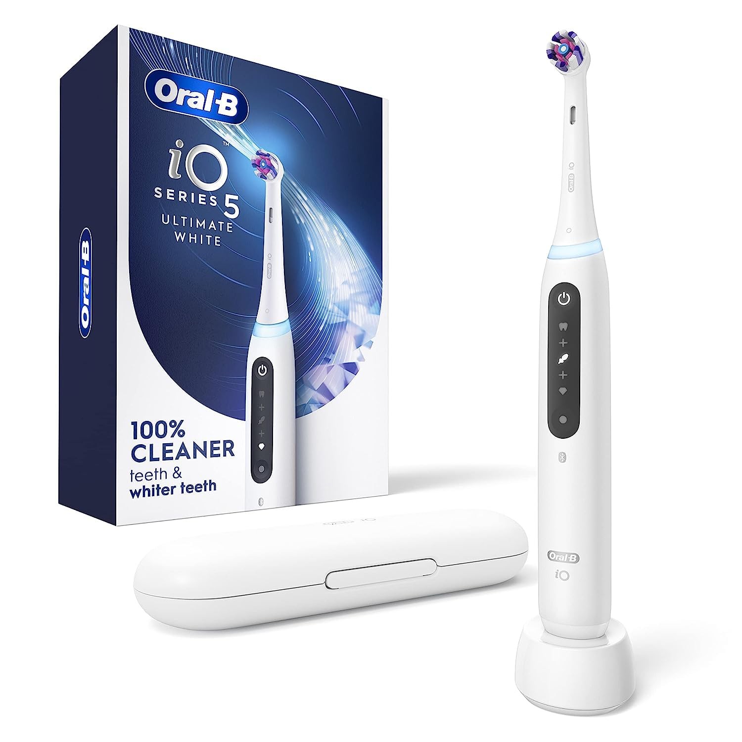 Oral-B iO Series 5 Ultimate White Rechargeable 1 Count (Pack of 1),