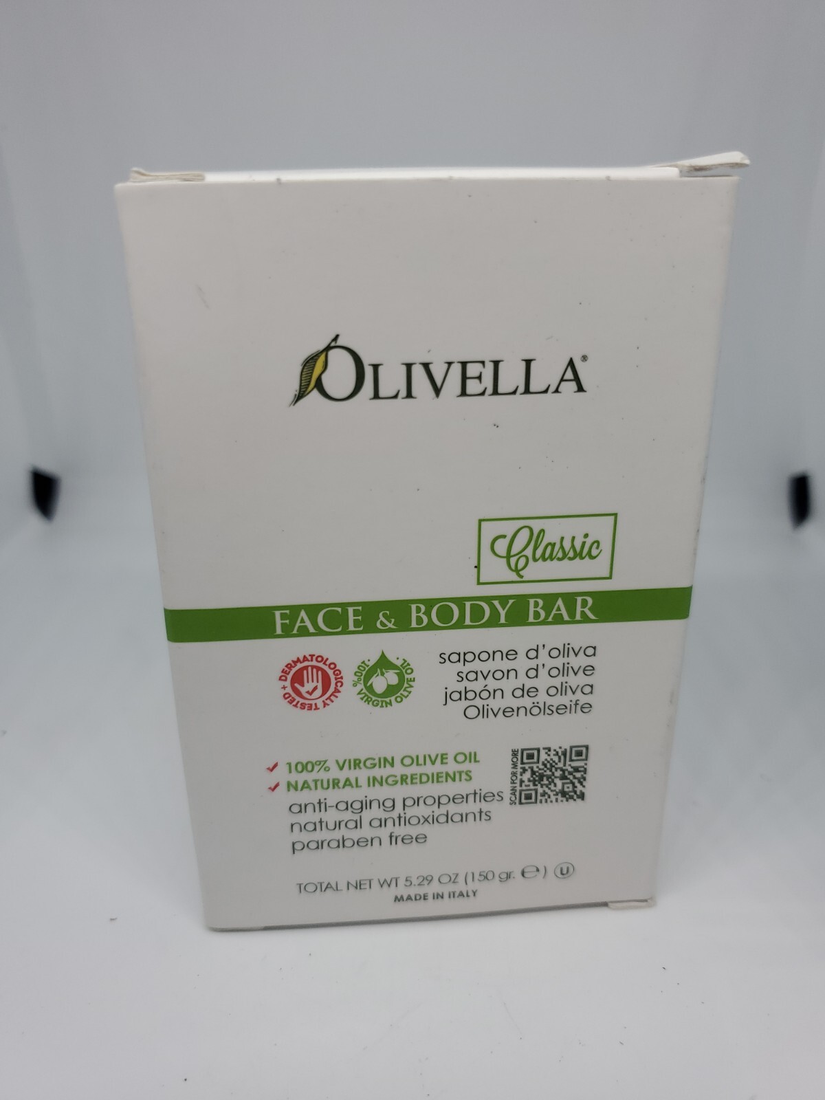 Olivella Face & Body Bar Soap 5.29 oz (150gr.)