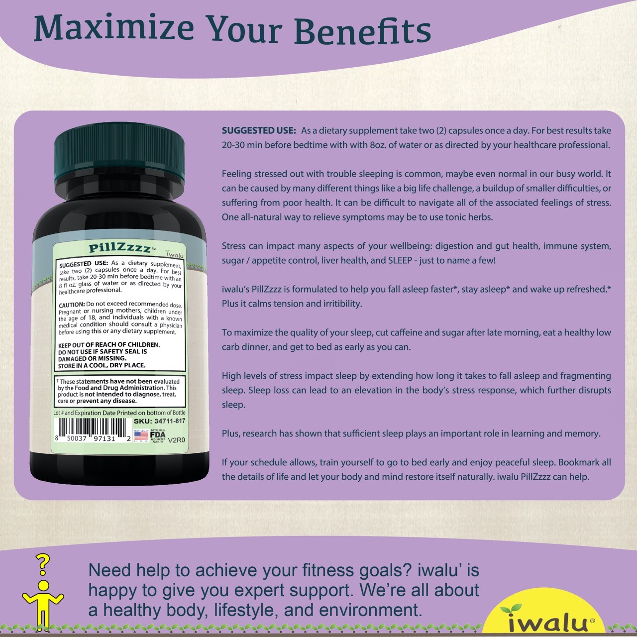 Mulungu: Nature’s Answer to Stress & Sleep – Sleep Aid Supplement, Capsules USA