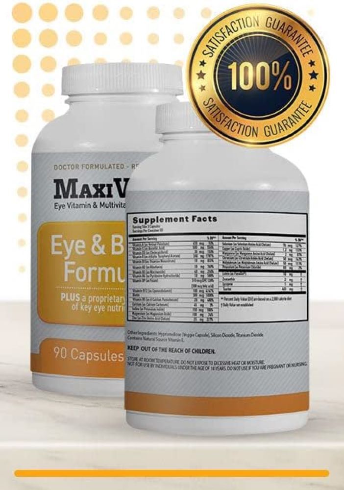 MaxiVision® Eye & Body Formula AREDS 2 Study – 90 Capsules – 1 Bottle