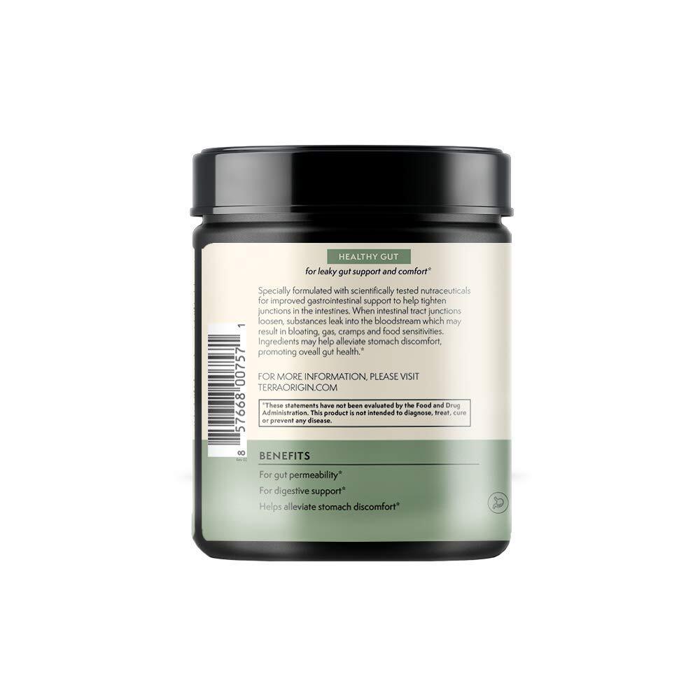 TERRA ORIGIN Healthy Gut Mint Flavor |30-Servings with L-Glutamine Zinc Gluco…