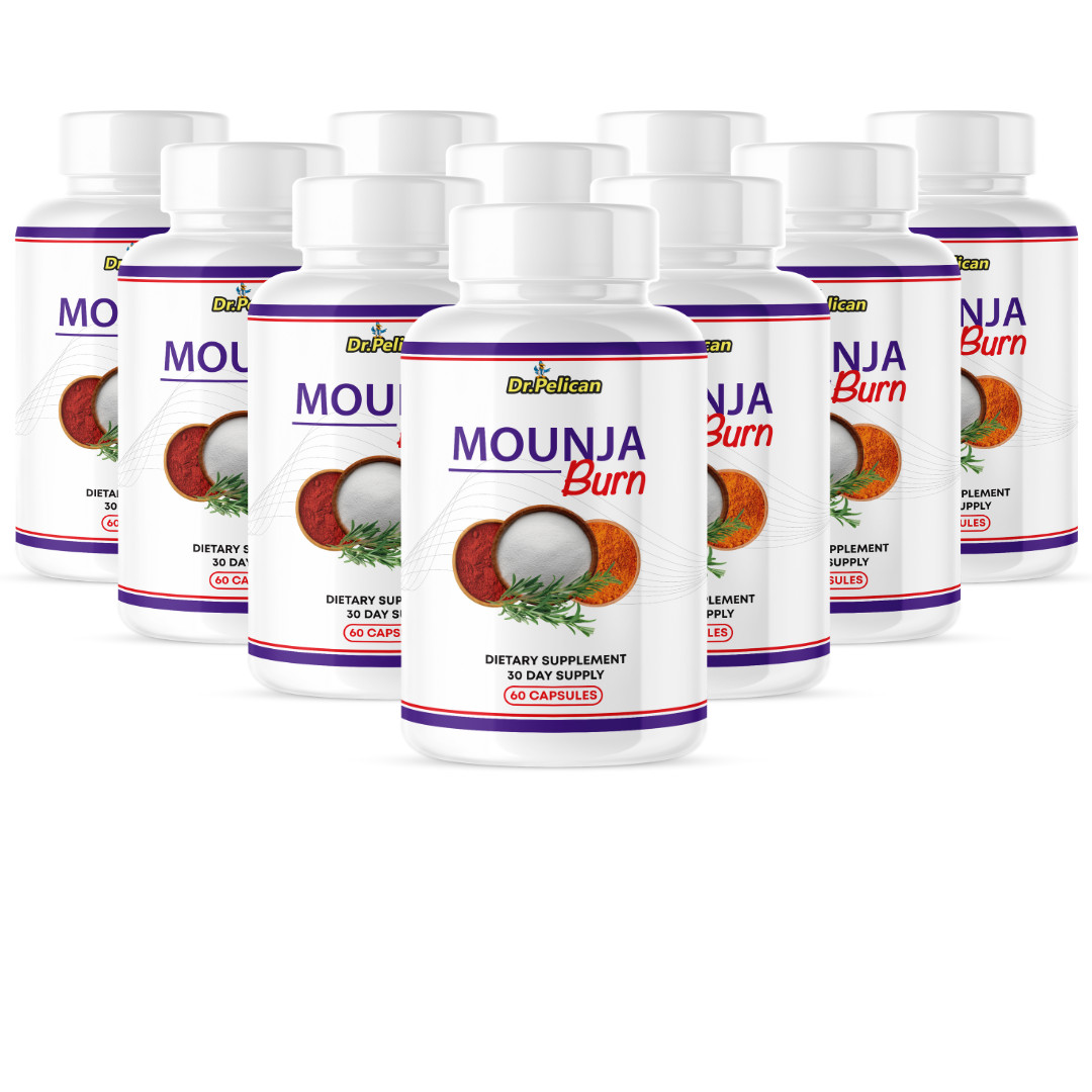 Mounja Burn- Heart & Immune Support- 10 Bottles- 600 Capsules