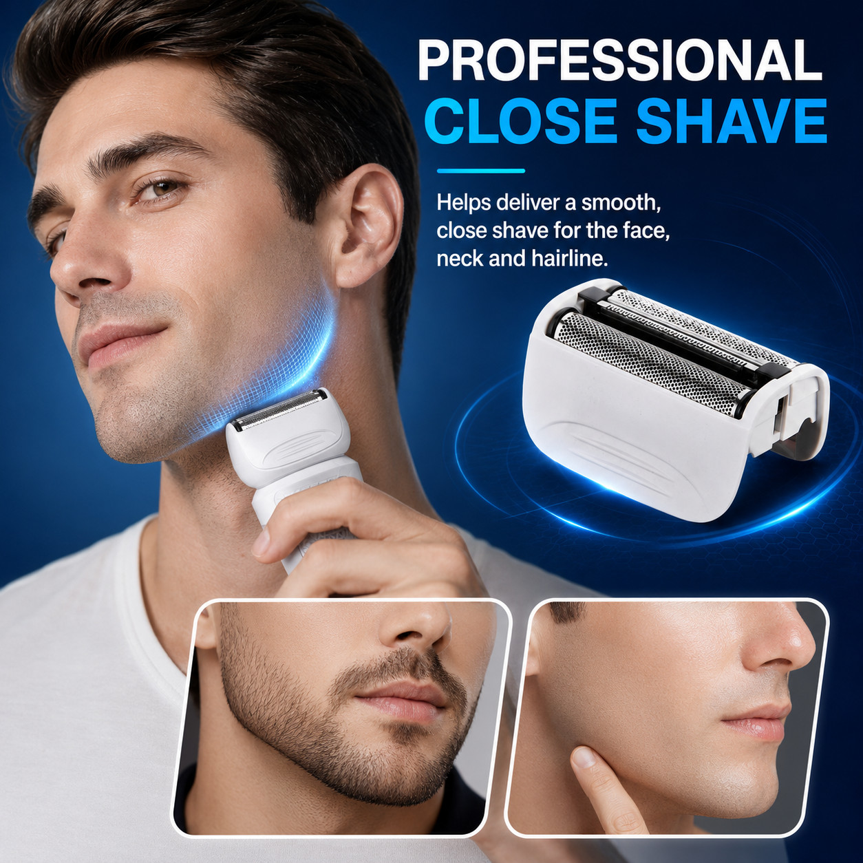 Replacement Head Foil Cutter for Remington PF7400 7500 7580 7600 Shaver 2Pcs