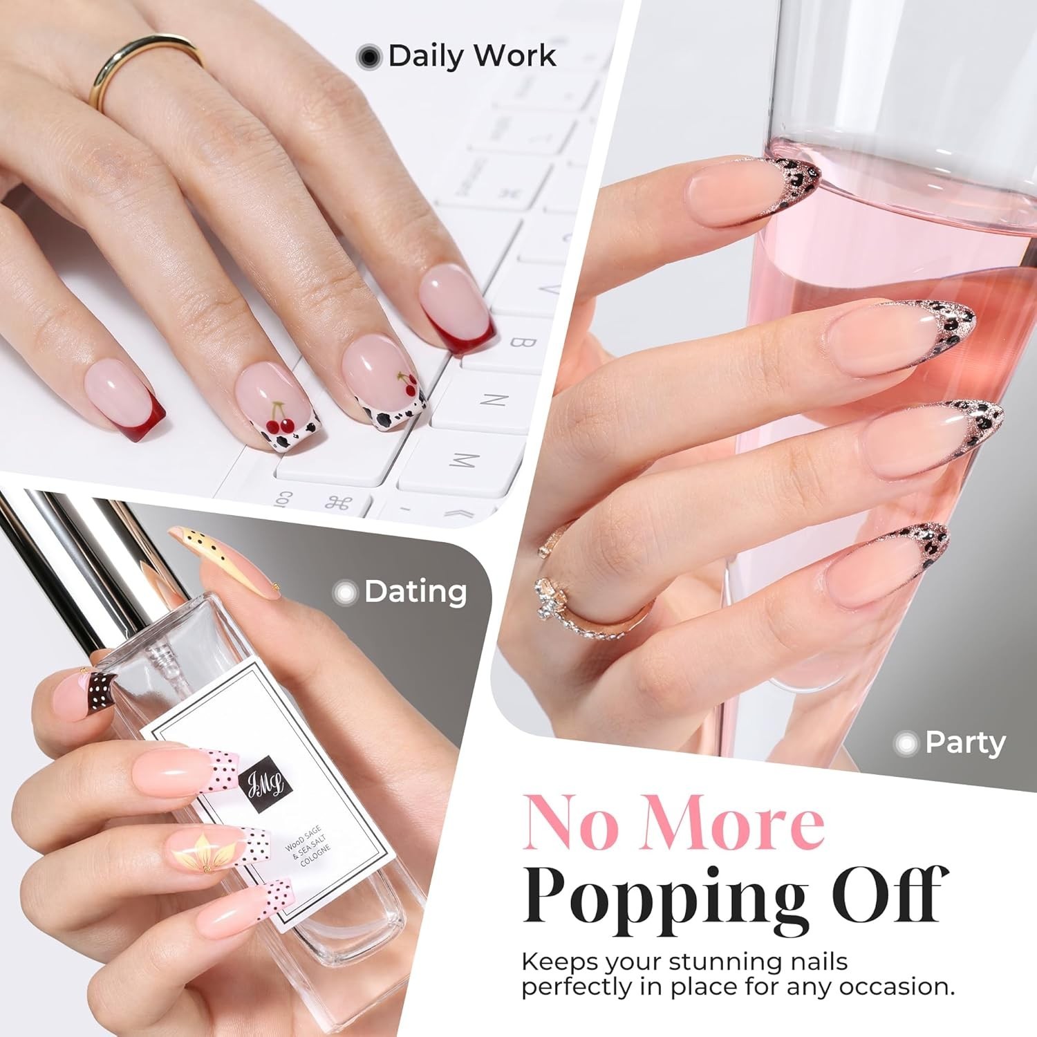 Solid Nail Glue Gel 15ml Lamp Curing Needed Solid Soak Off U V/LED Lamp Requi…