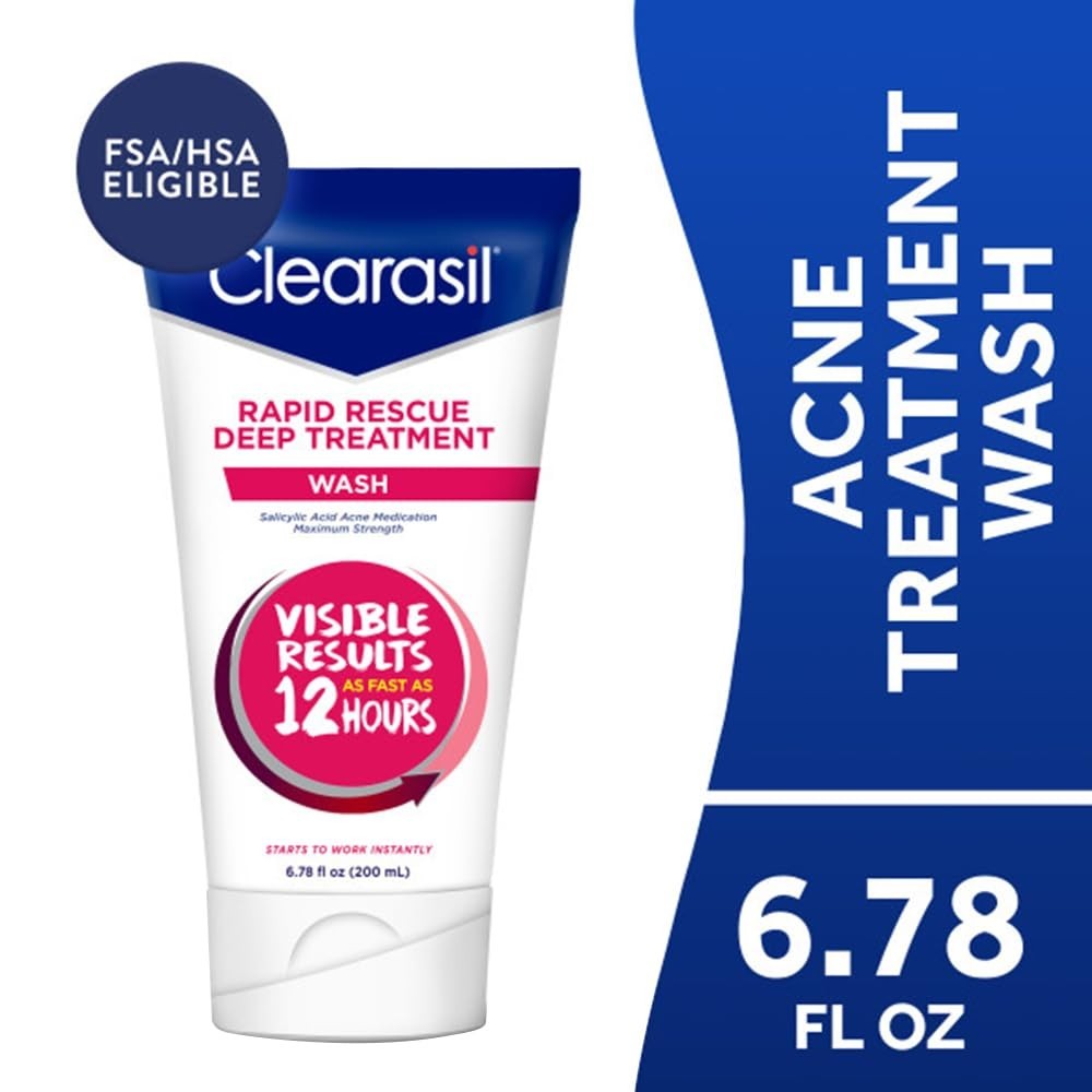 BUY 3 GET 1 FREE (Add4) Clearasil Rapid Rescue Acne Face Wash Cleanse 6.78 fl oz