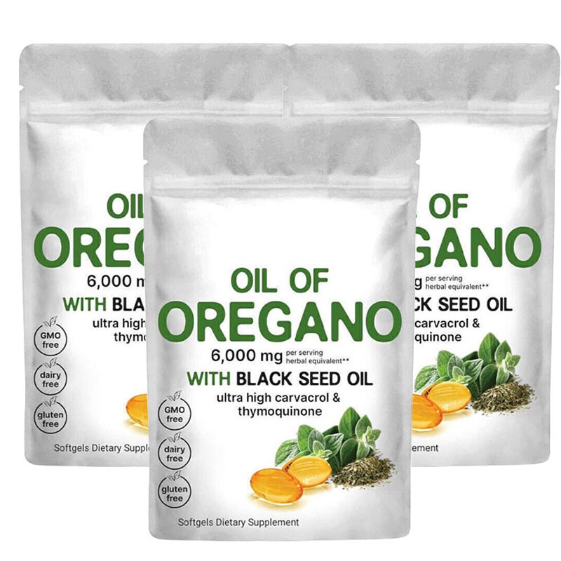 in 2 1 of Oregano & Black Seed Softgels Count with Carvacrol,Immune Support Oil