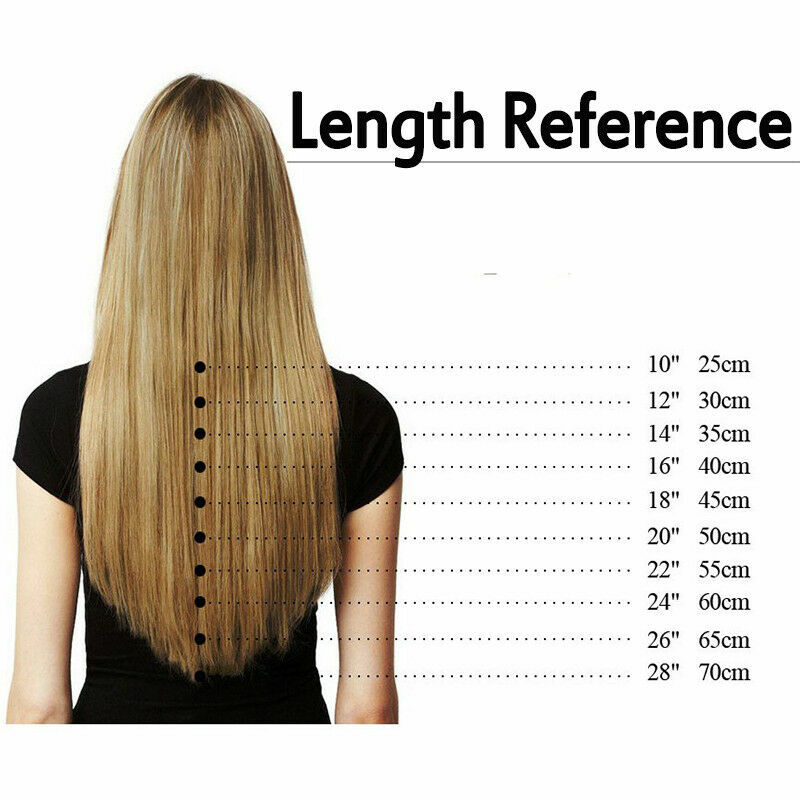 CLEARANCE Clip In 8 Pieces 18 Clips Full Head Russian Human Remy Hair Extensions