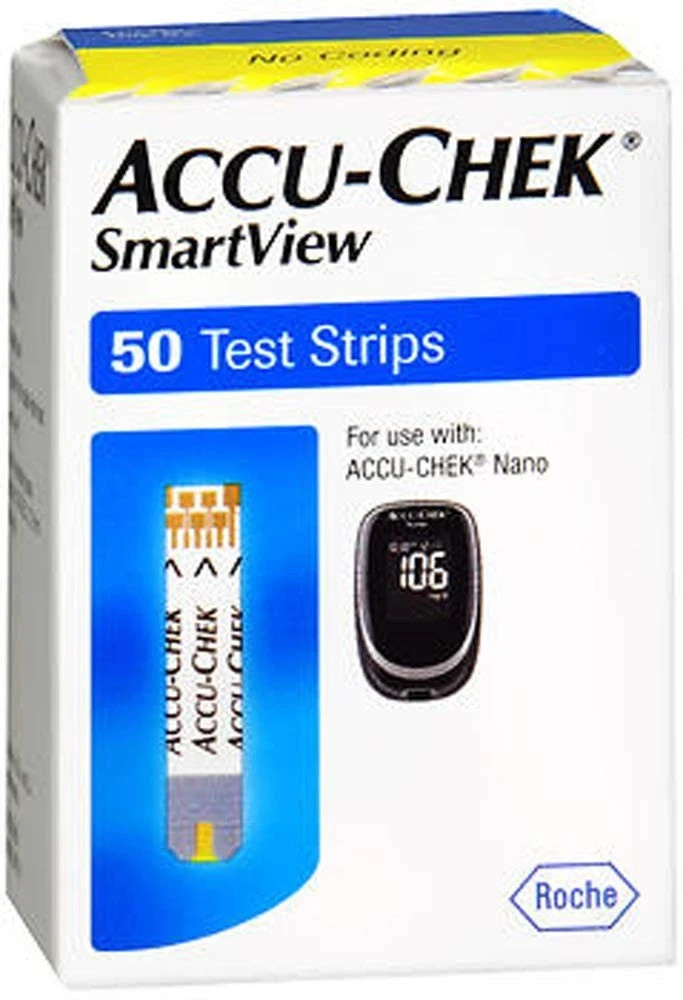 Accu-Chek SmartView Test Strips Box of 50ct 01/2027+ FREE SHIPPING