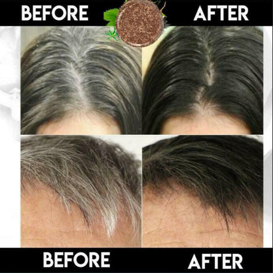 100% Organic Grey Reverse Shampoo Bar – Essence Hair Darkening Shampoo Soap