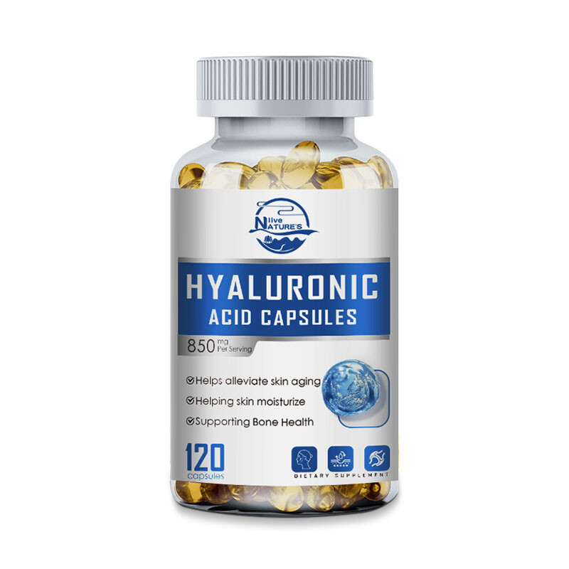 Hyaluronic Acid Supplement With Turmeric | Skin & Joint Health | 120 Capsules