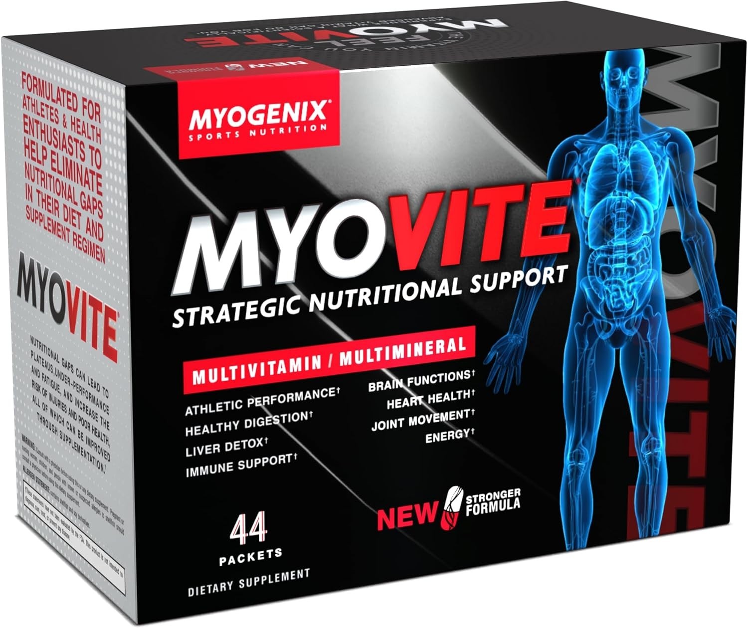 MYOGENIX SPORTS NUTRITION MYOVITE Multivitamin/Multimineral 44 Packets