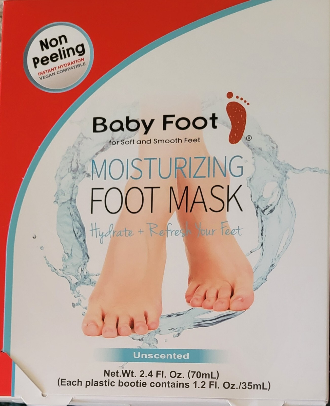 Baby Foot Moisturizing Foot Mask – Hydrate + Refresh – 2.4 fl. oz