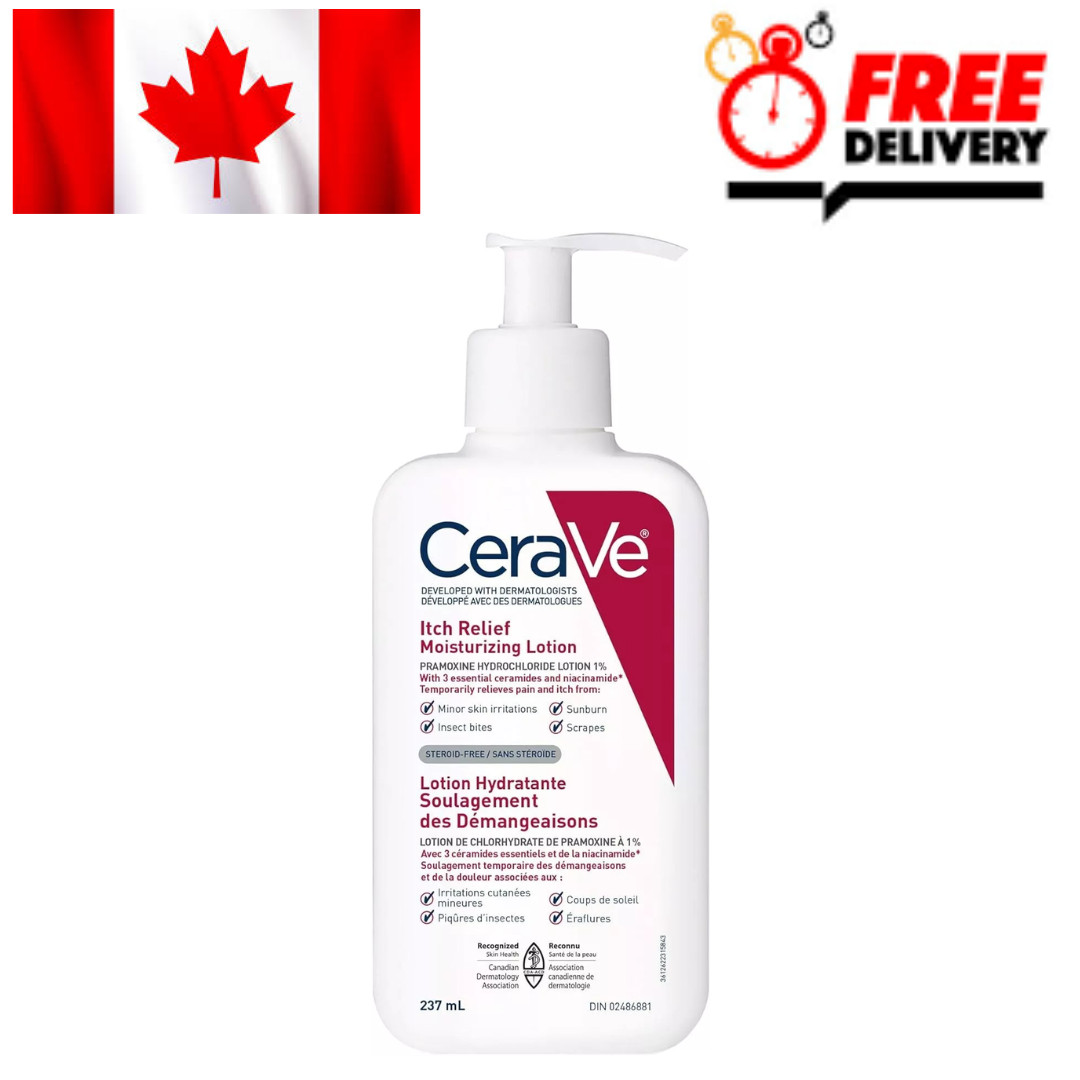 CeraVe Itchy Skin Relief Moisturizing Lotion 237ML FRESH STOCK LONG EXPIRY