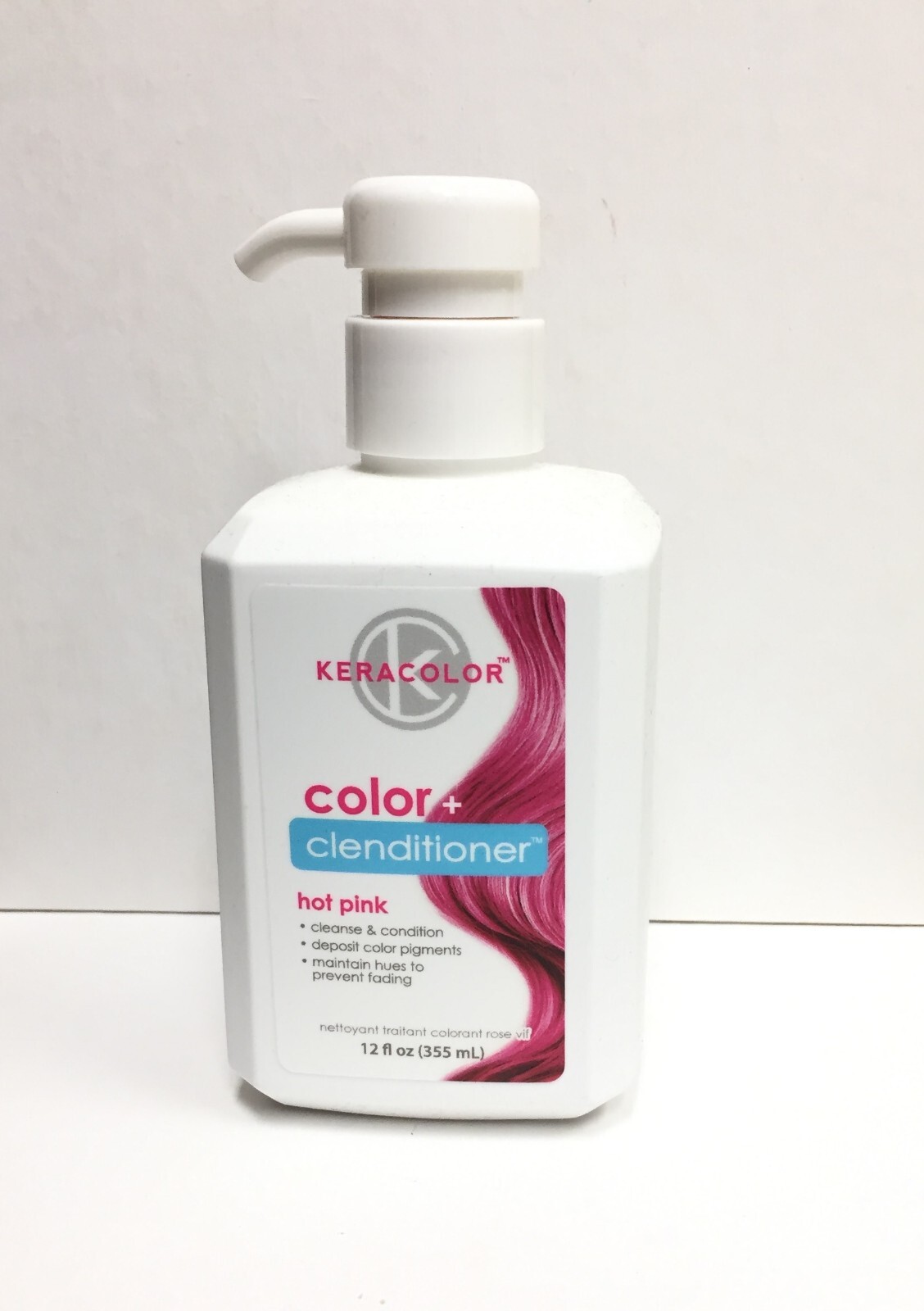 KeraColor Color + Clenditioner – Hot Pink, 12 oz