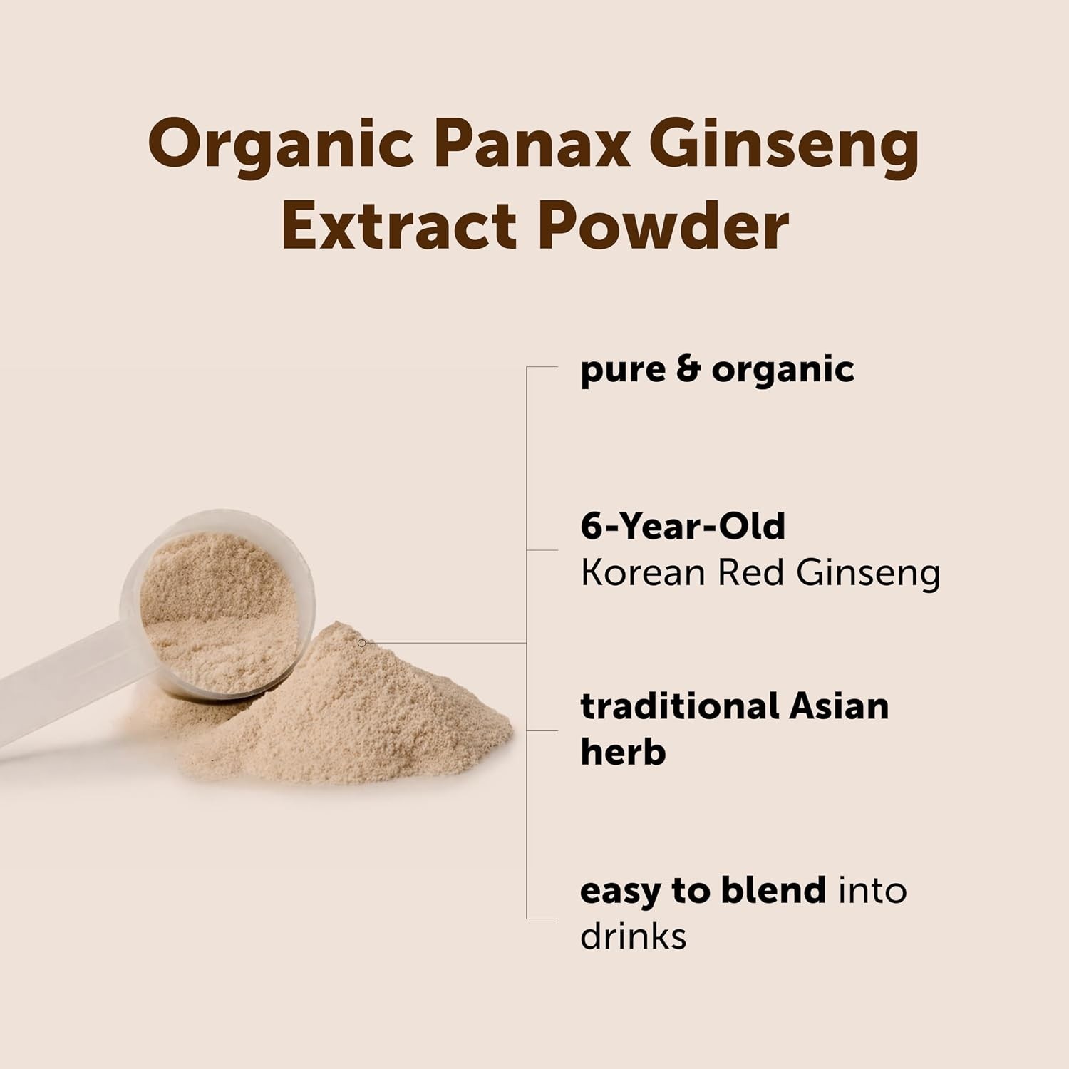 Pure 4oz Korean Red Ginseng Powder – Antioxidant Rich Superfood for Daily Energy