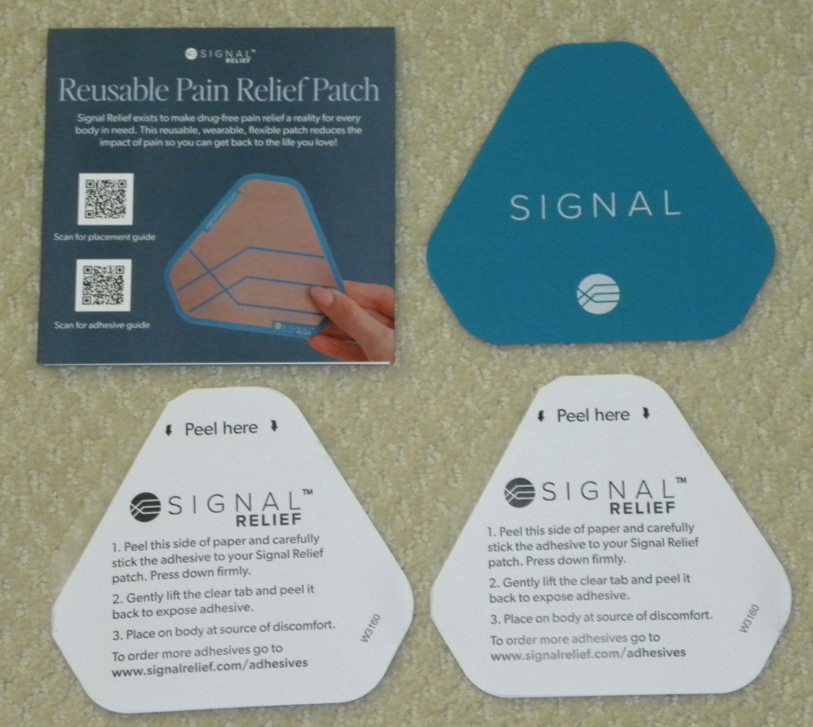 SIGNAL RELIEF – 1 Reusable Patch & 2 Adhesive Patches NEW
