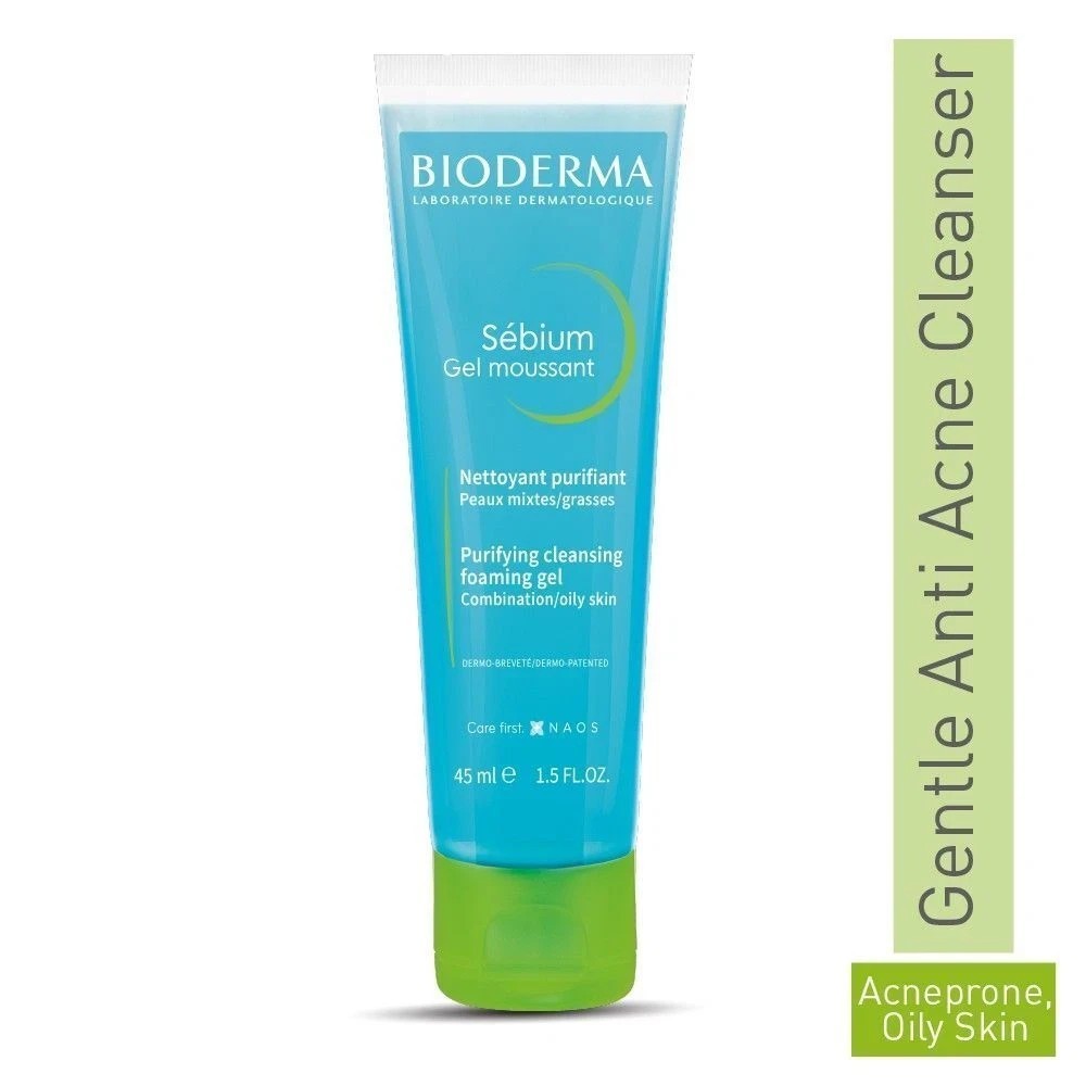 Bioderma Sebium Purifying Cleansing Foaming Gel For Oily Skin 45ml