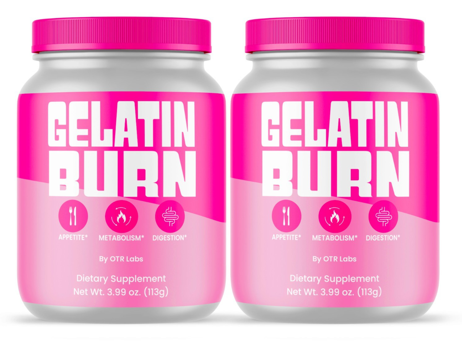 Gelatin Burn for Weight Loss Powder – GelatinBurn Trick to Help Appetite 2 Pack