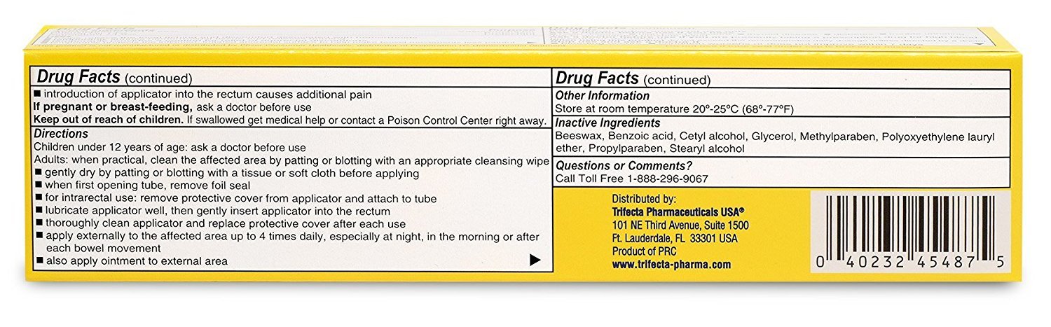 Globe Hemorrhoid Ointment 2 oz (Compare to PREPARATION H) – 1 Tube