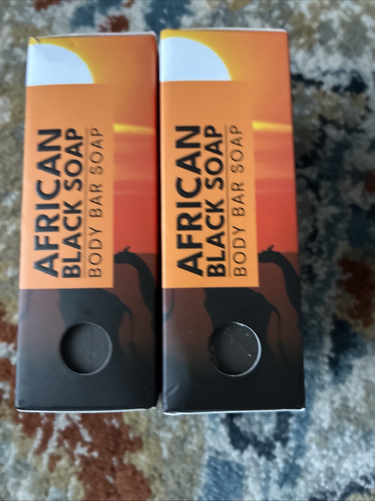 African Black Soap Bar Multipack 2 Bars 10 Oz Vegan Gluten Free Natural Skin