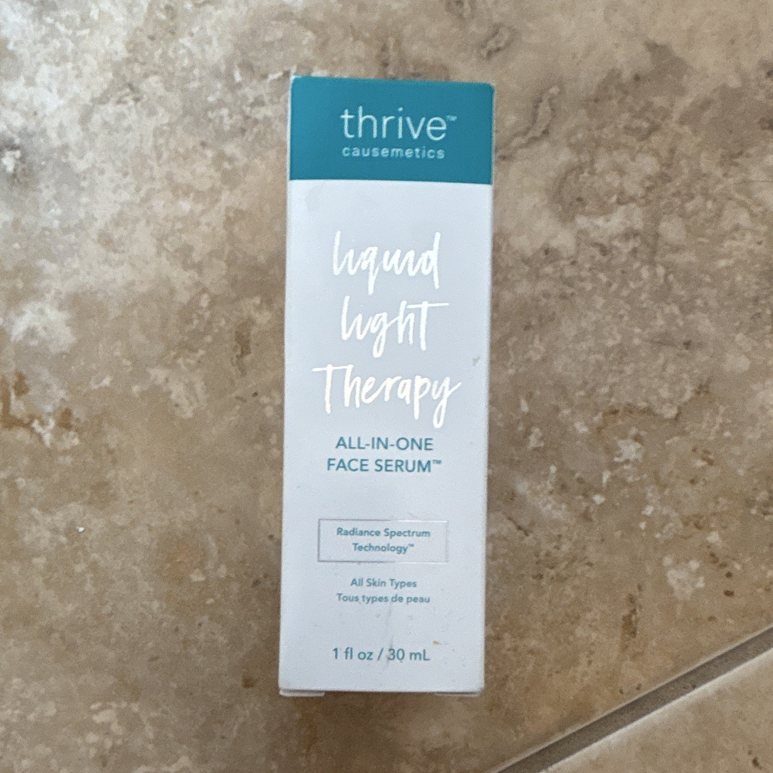 Thrive Causemetics Liquid Light Therapy All-in-One Face Serum Moisturizer 1 oz