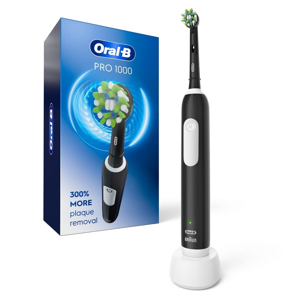 Oral-B Pro Crossaction 1000 Power Rechargeable Electric Toothbrush, Black