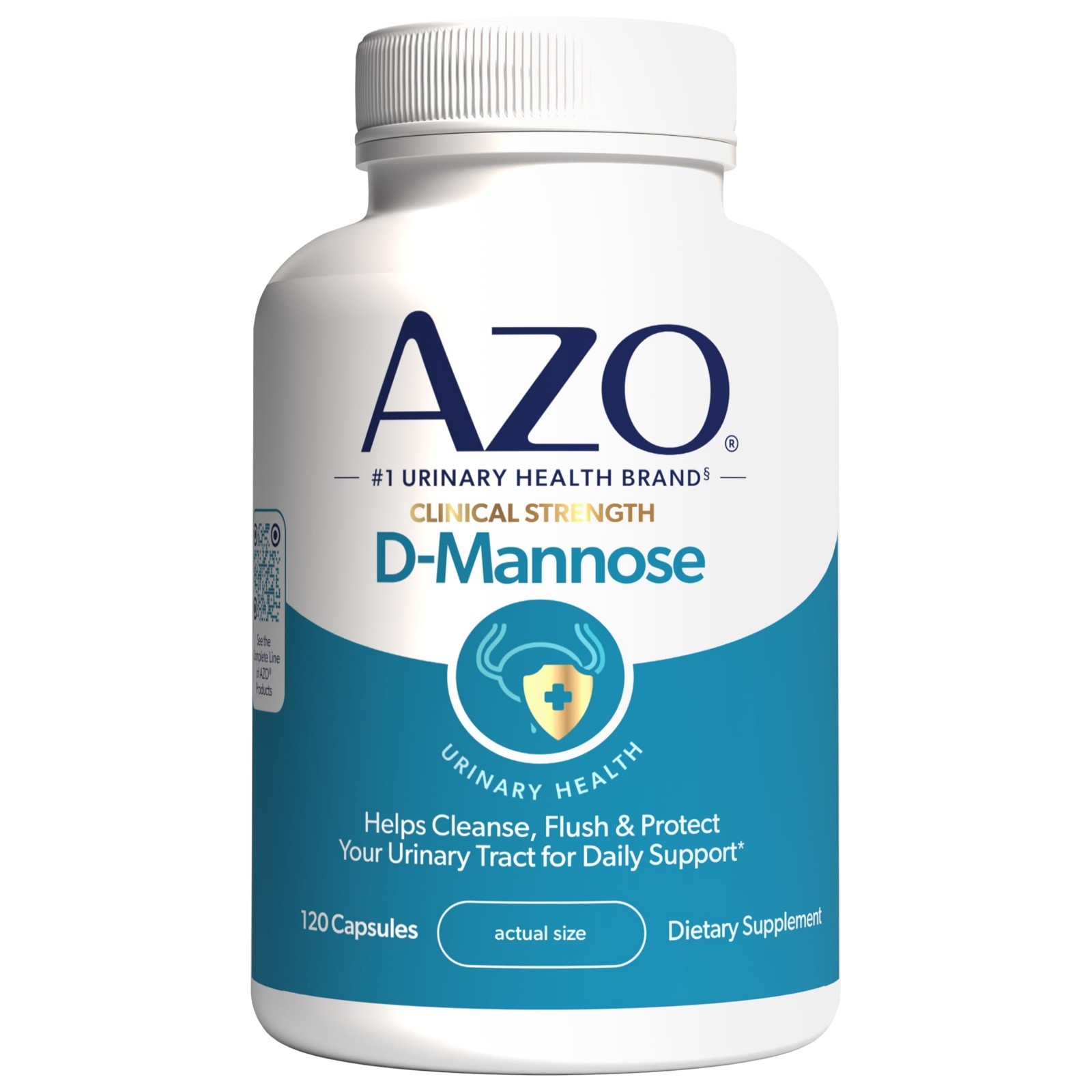 D-Mannose Urinary Tract Support – Cleanse & Protect, Clinical Strength, 120 Coun