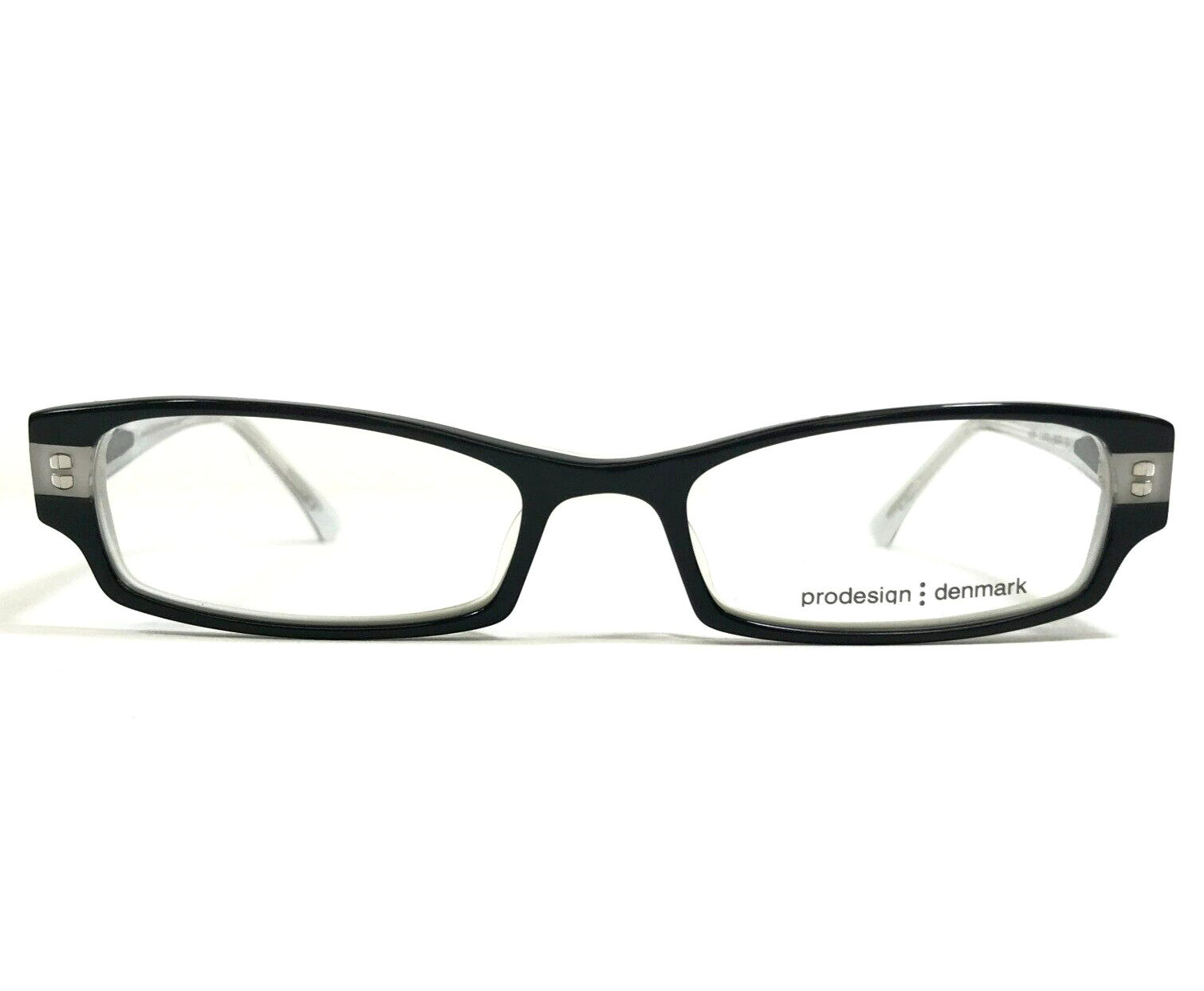 Prodesign Denmark Eyeglasses Frames 4629 C.6032 White Gray Black Clear 49-17-130