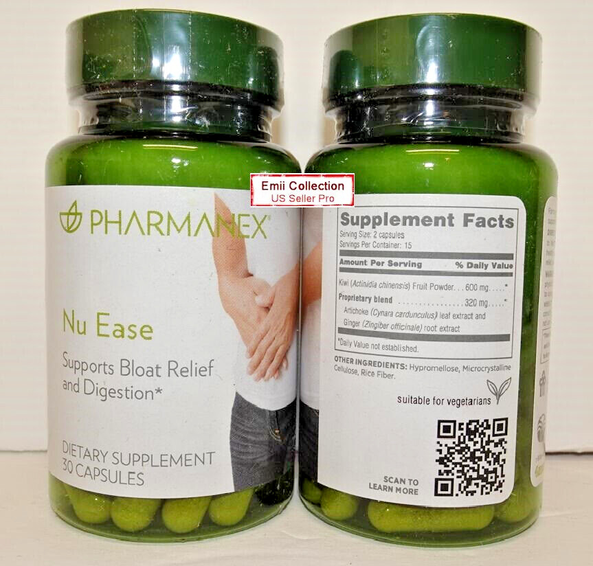 Nu Skin Nuskin Pharmanex Nu Ease Supports Bloat Relief and Digestion Sealed