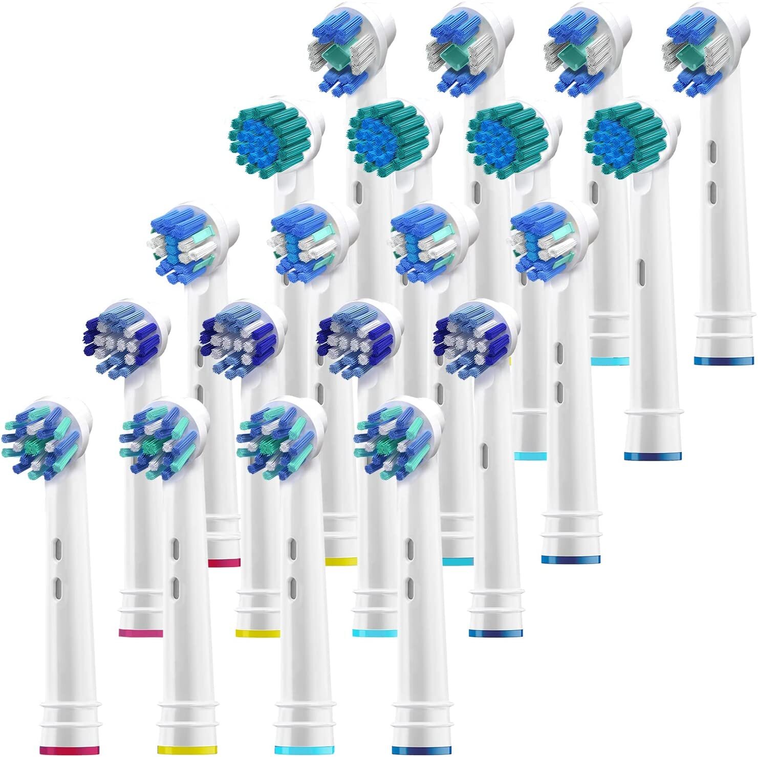 Alayna Toothbrush Replacement Heads Compatible with Oral B – 20 Toothbrushes