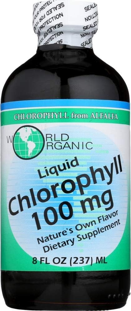 World Organic 100mg Liquid Chlorophyll – 16 Oz EXP 4/24