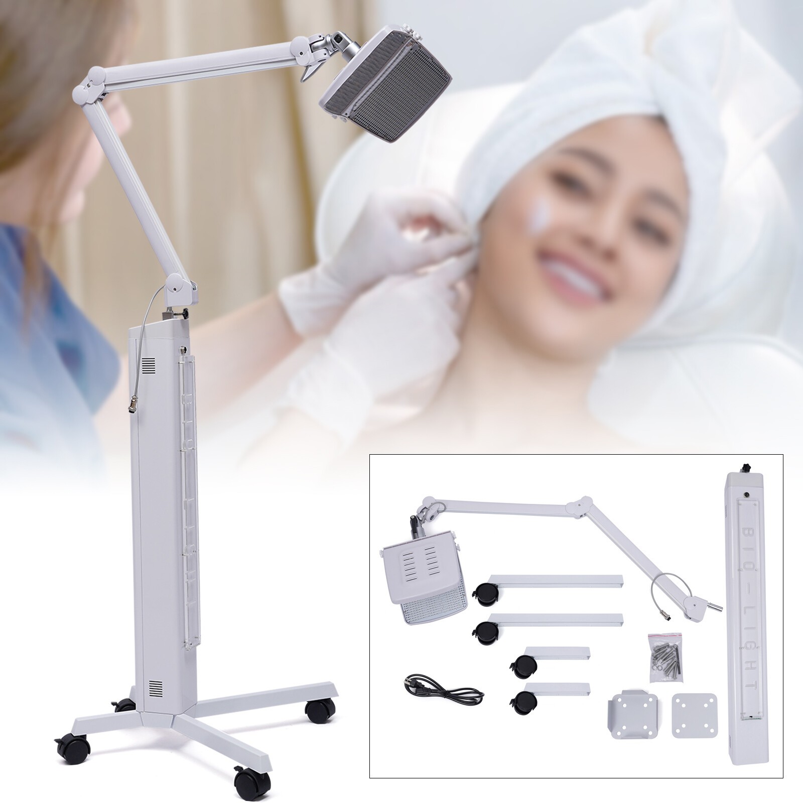 LED Facial Photon Light Beauty Skin Device Therapy PDT Lamp Anti-Aging