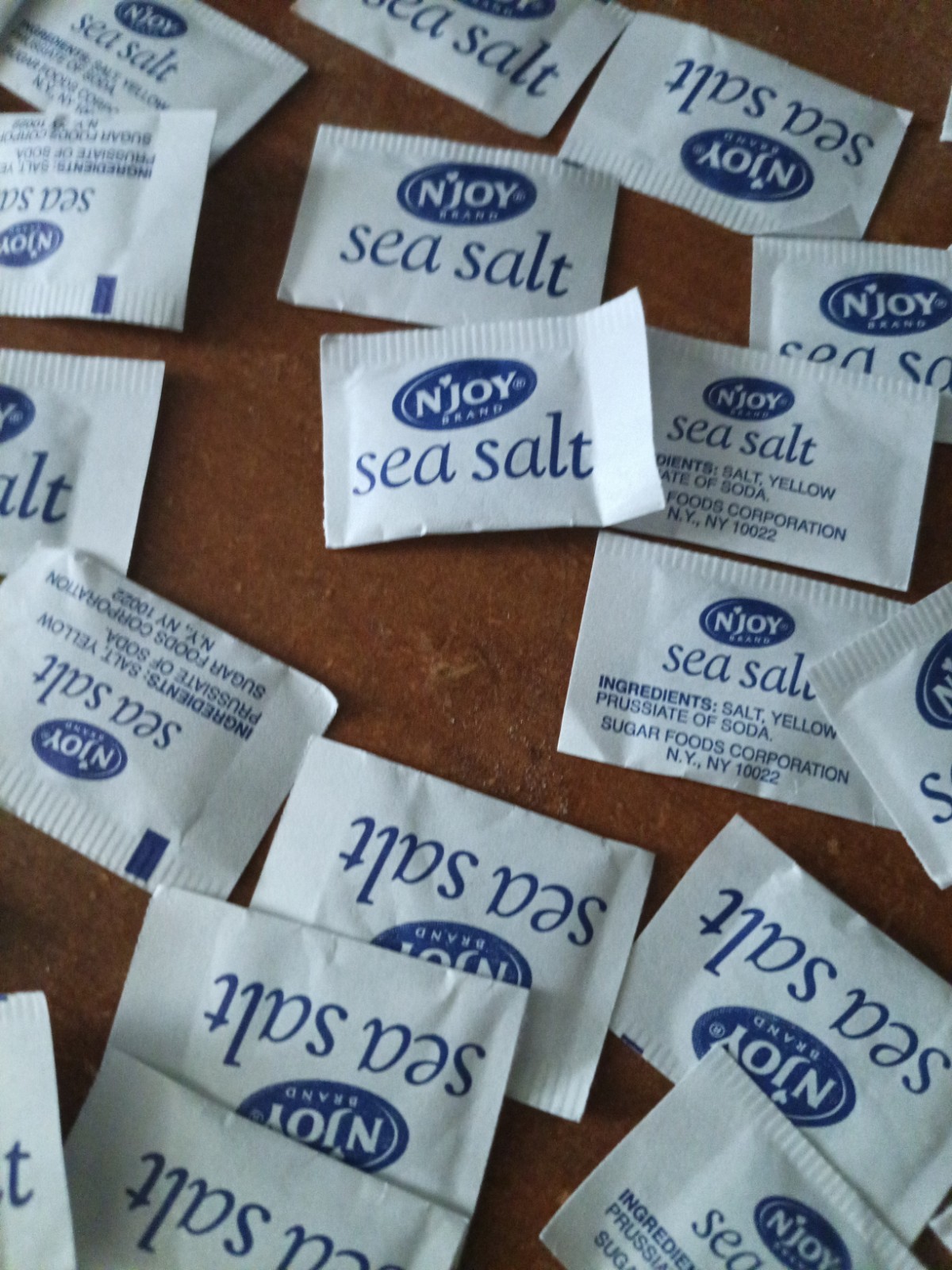 N’Joy Portion 50 Lil Packets Iodized Sea Salt Restaurant