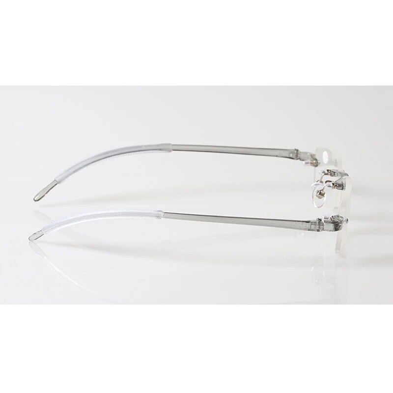 3 PACK Reading Glasses Elastic Transparent Rimless Flexible Men Women Eyeglasses