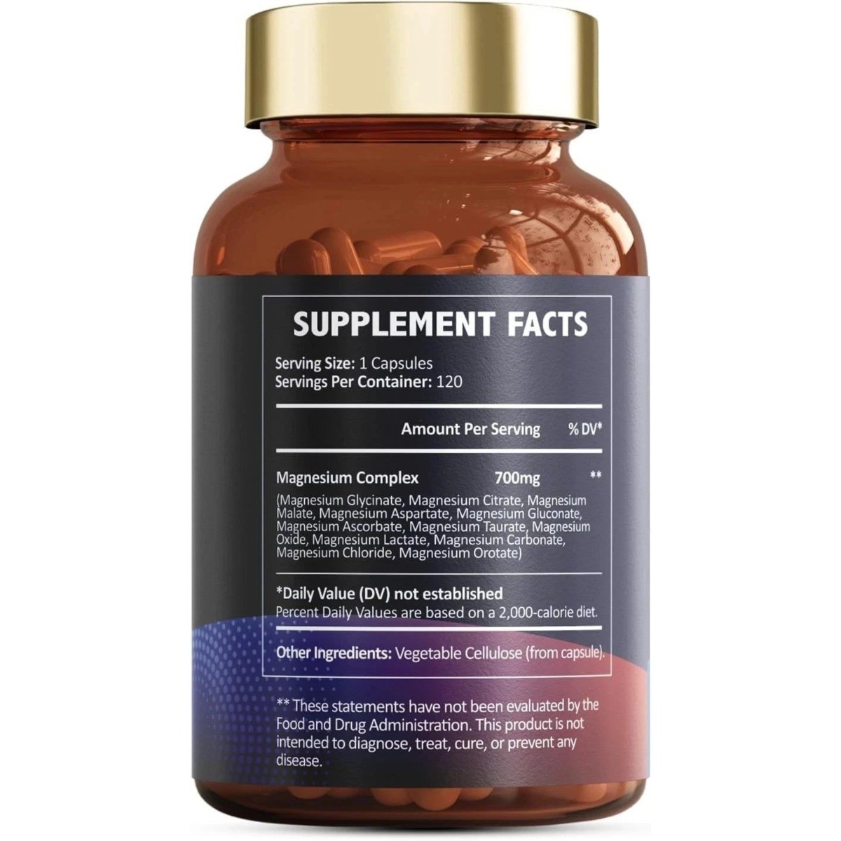 12-in-1 Magnesium Complex 700mg – High Absorption for Muscle & Relaxation