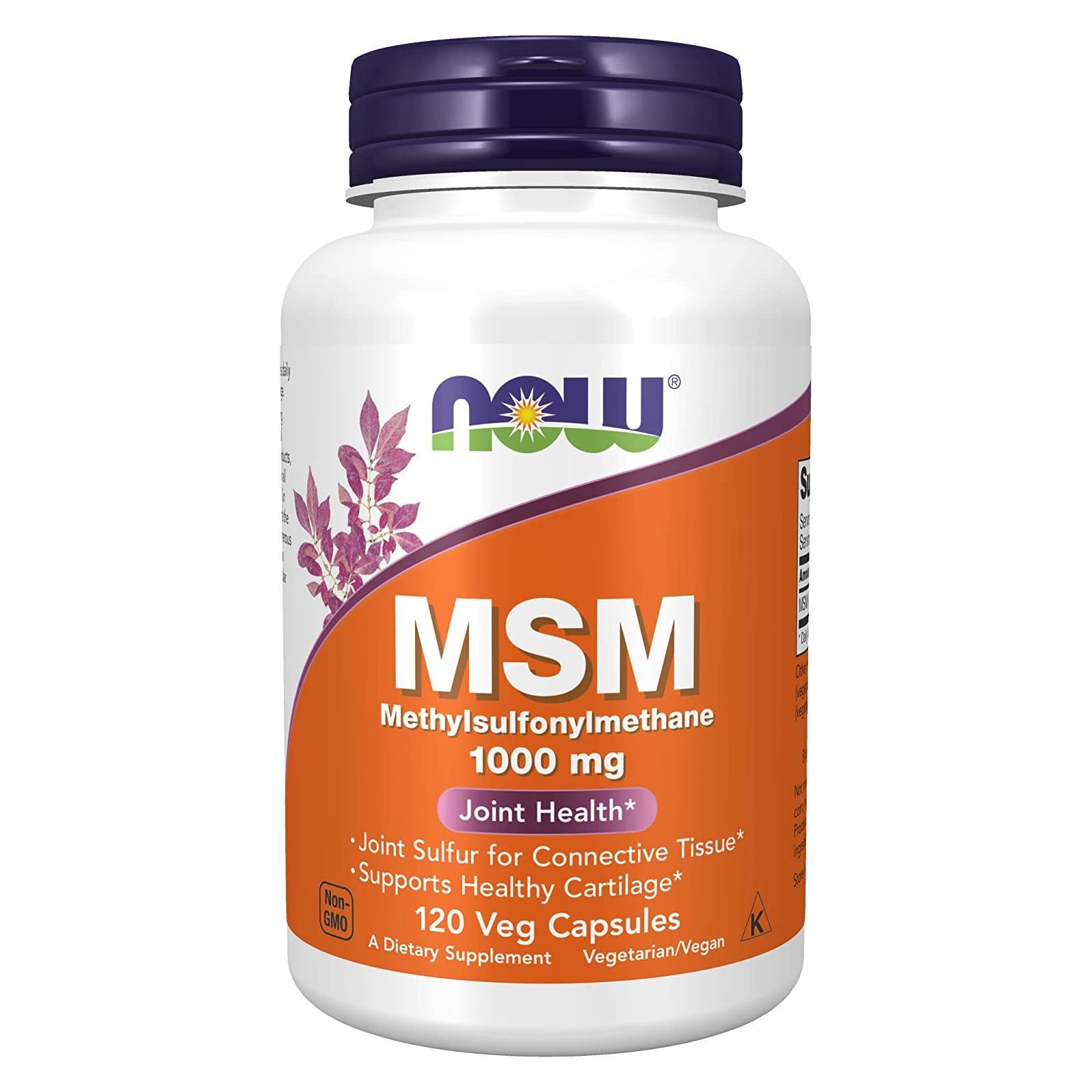 NOW FOODS MSM 1000 mg 120 Veg Capsules
