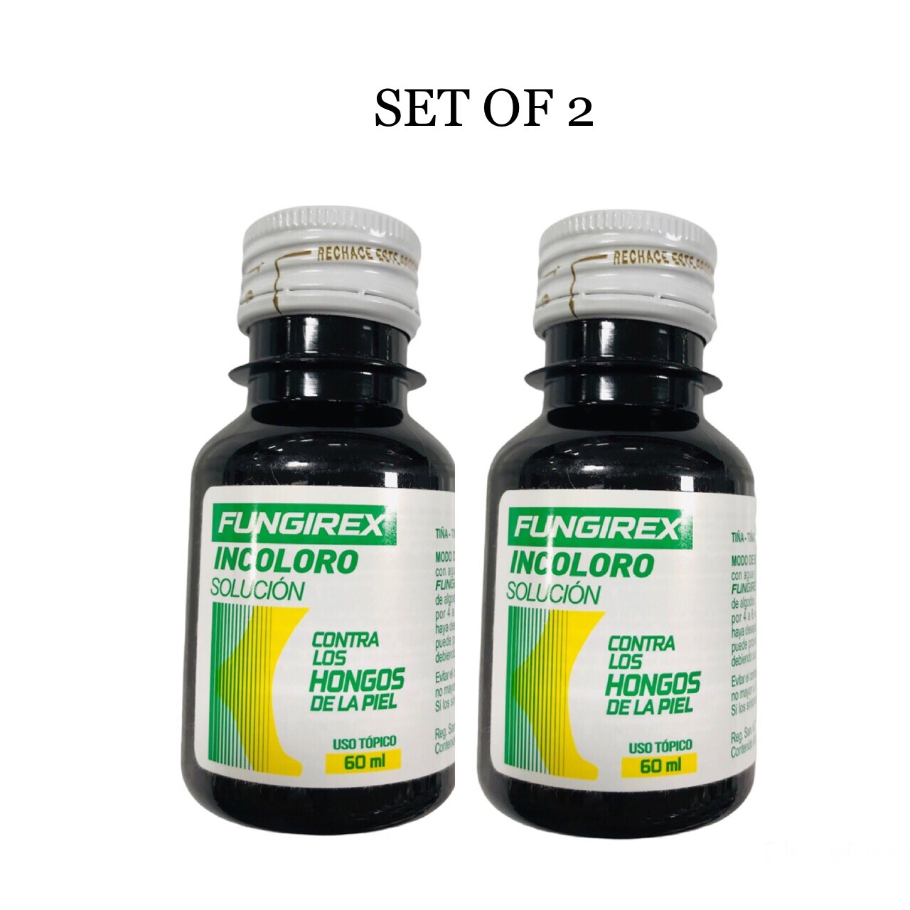 Fungirex Incoloro Tiña Inguinal Empeine Pie De Atleta Uso Tópico Solución * SET