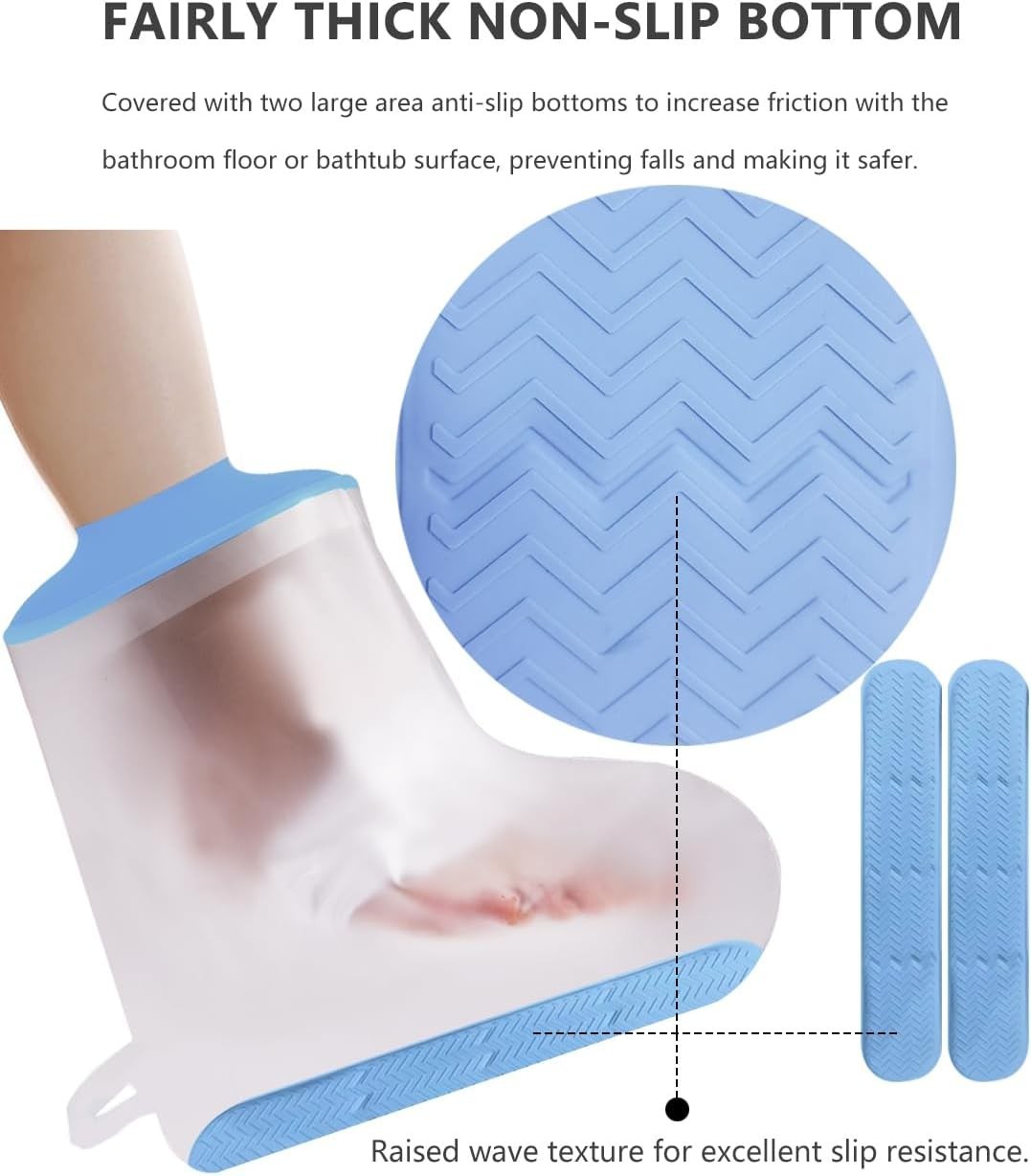 Foot Cast Shower Cover with Non-Slip Bottom, Cast Cover for Foot, Waterproof …