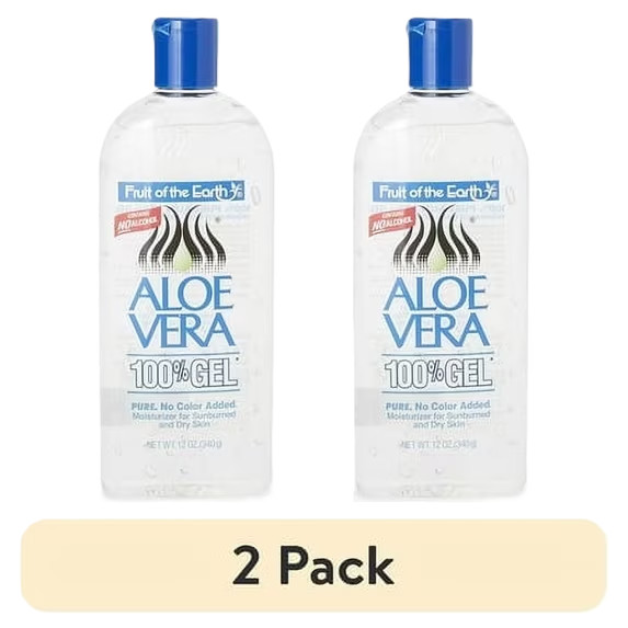 (2 pack) Fruit of the Earth Aloe Vera Moisturizing Gel, Unscented 12 oz.
