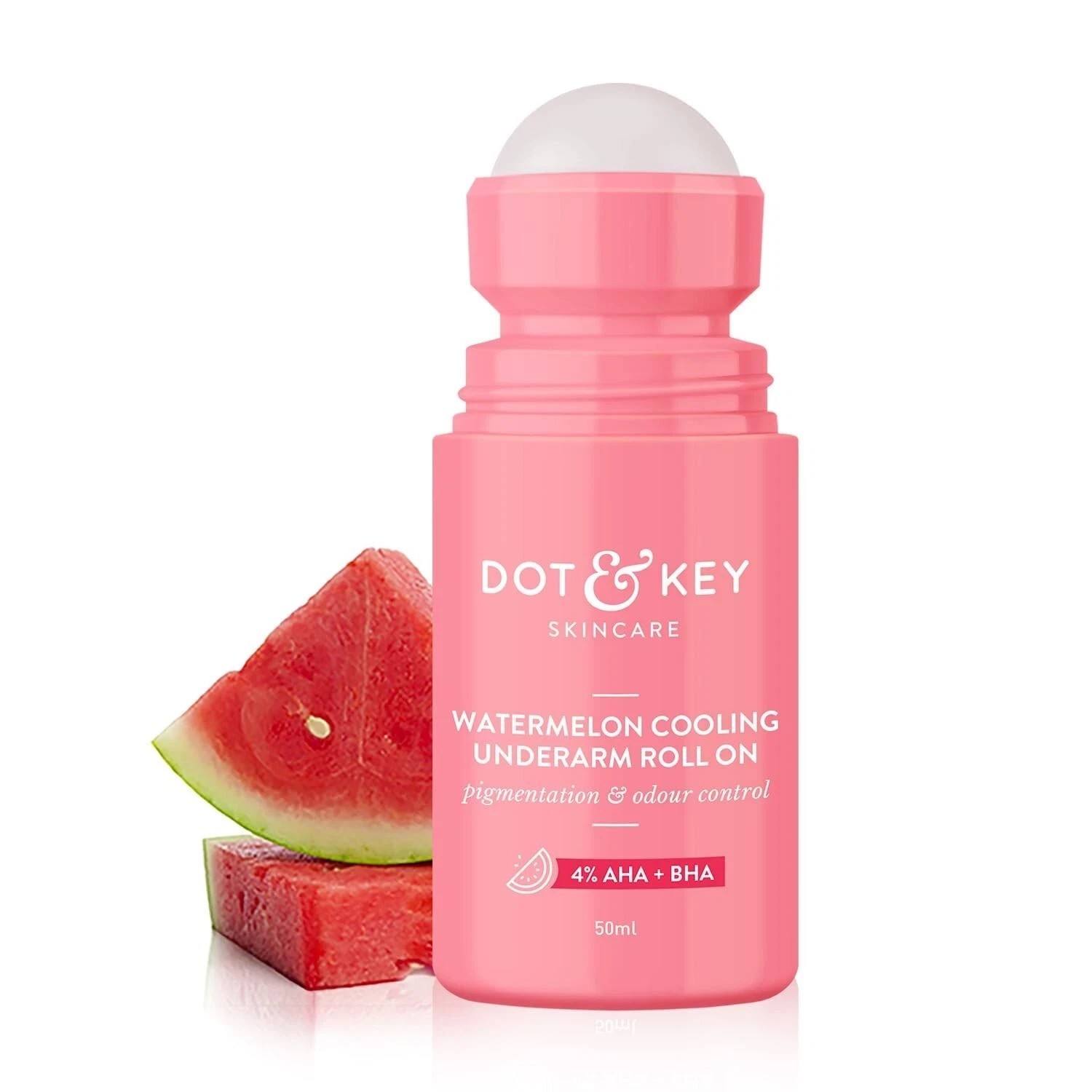 Dot & Key Watermelon Cooling Underarm Roll On, Odour & Sweat Controls 50ml