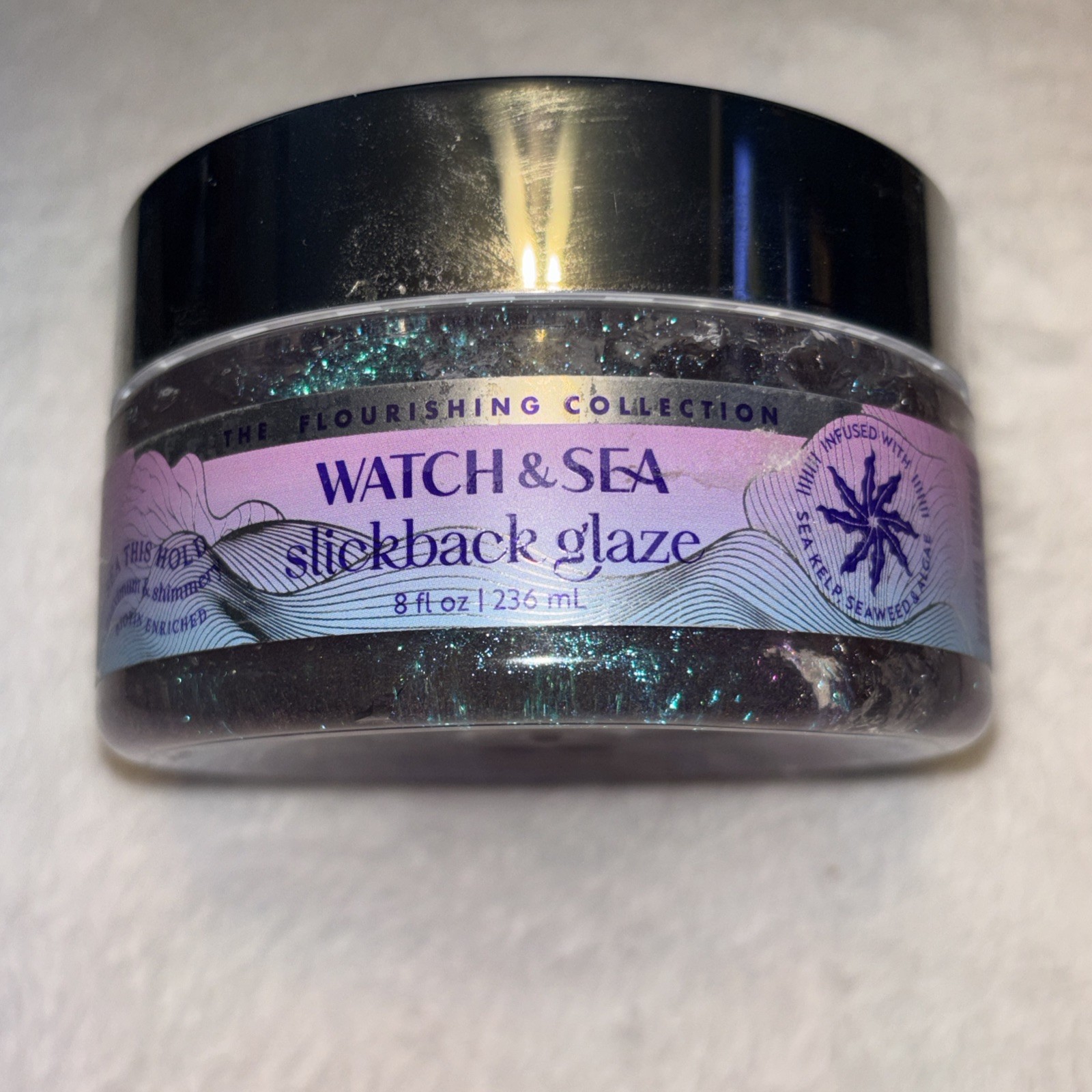 Watch & Sea This Hold Maximum & Shimmery Slickback Glaze Hair Gel 8 fl oz