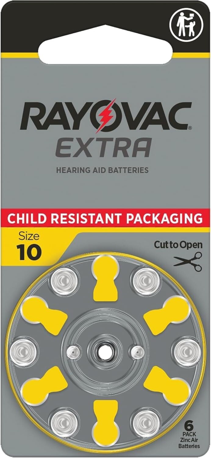 60 RAYOVAC EXTRA Advance Hearing AID Batteries SIZE 10 60 Batteries Exp 2027