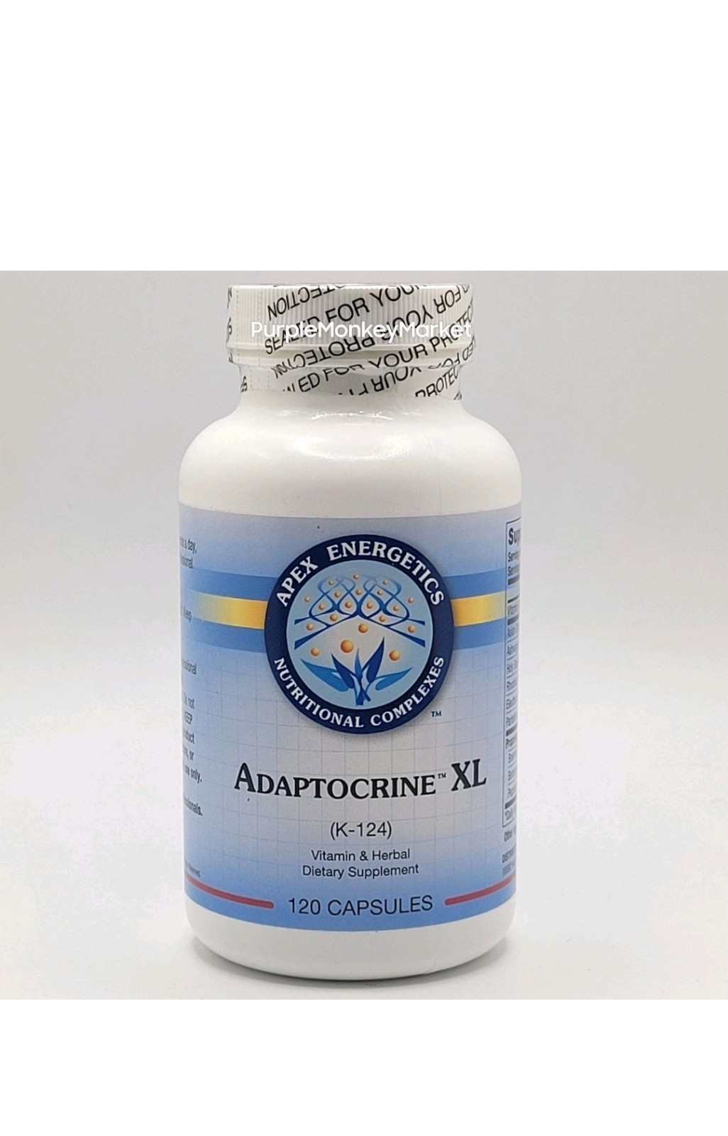 Apex Energetics Adaptocrine XL (K-124) 120 Capsules Vitamin & Herbal #410