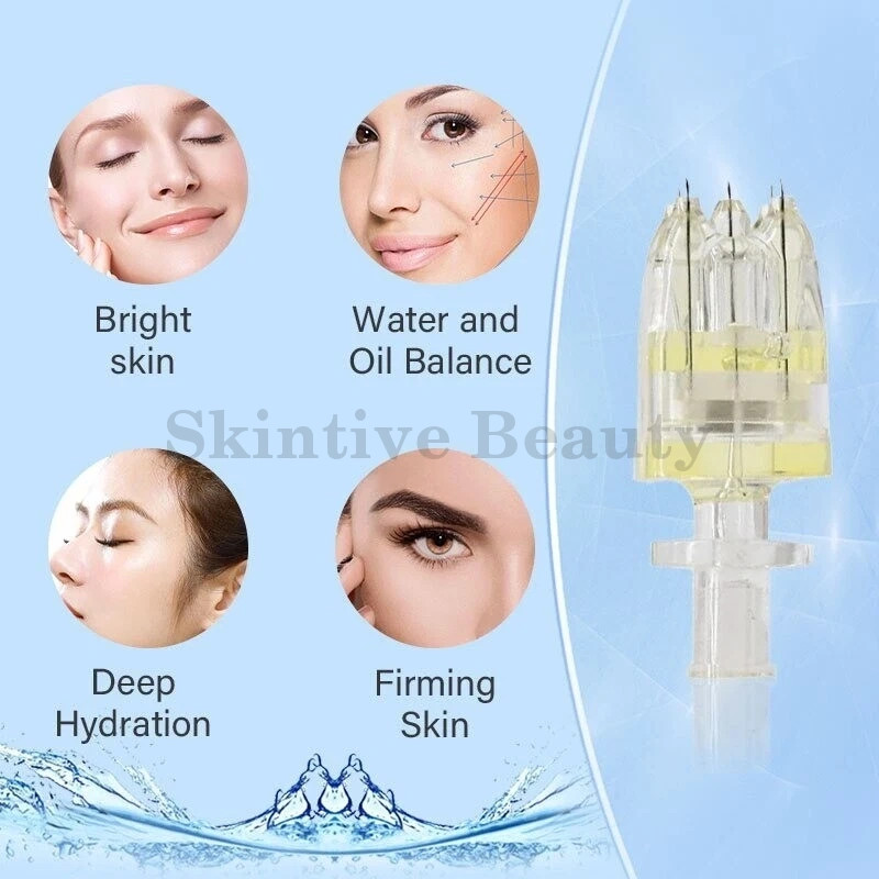 5PCS 5 Pin Crystal Multi-Tips Replace Needle For Beauty Facial Skin Care Tool