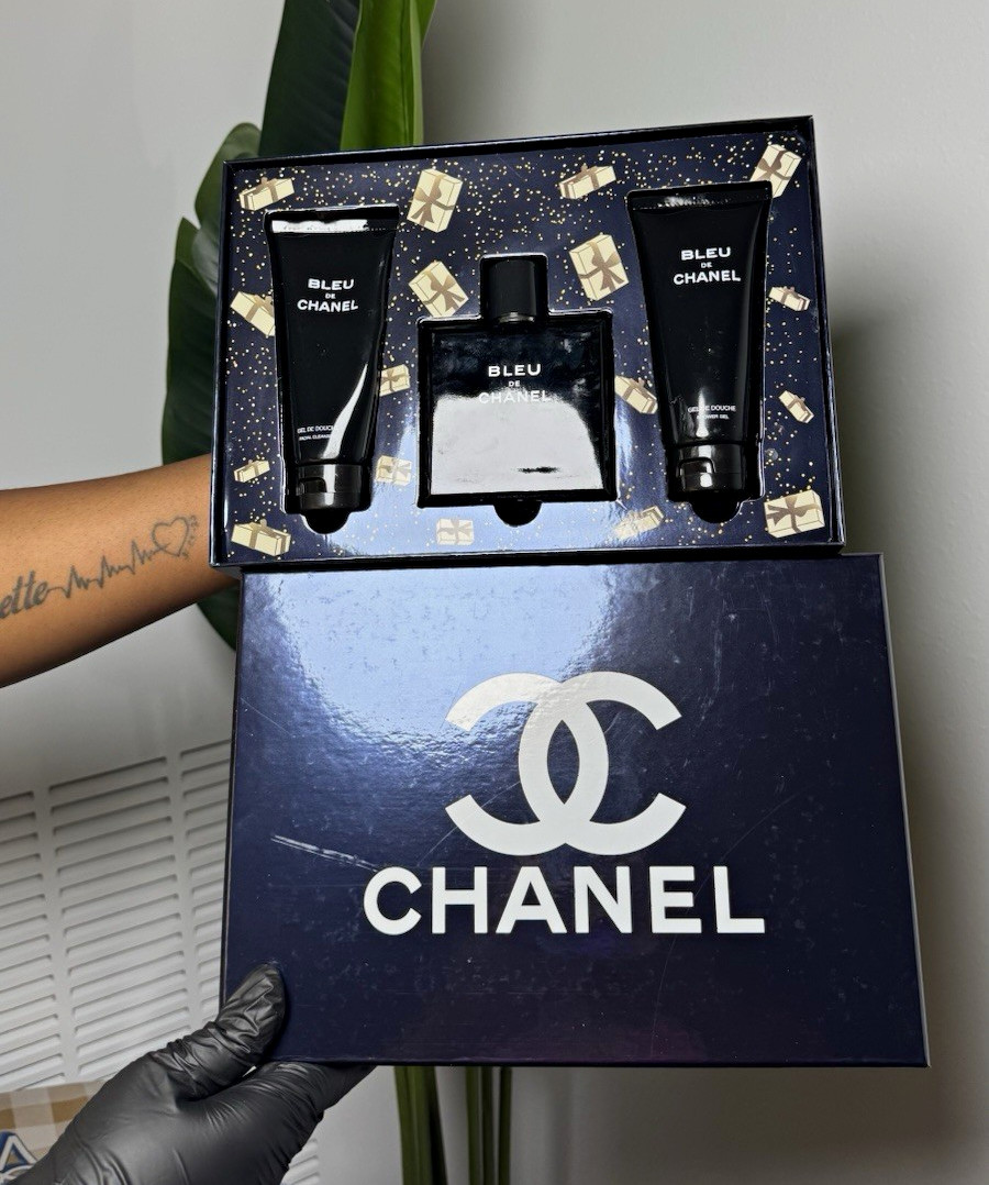 CHANEL Bleu de CHANEL Men’s Fragrance Gift Set Spray 0.1-2 fl oz
