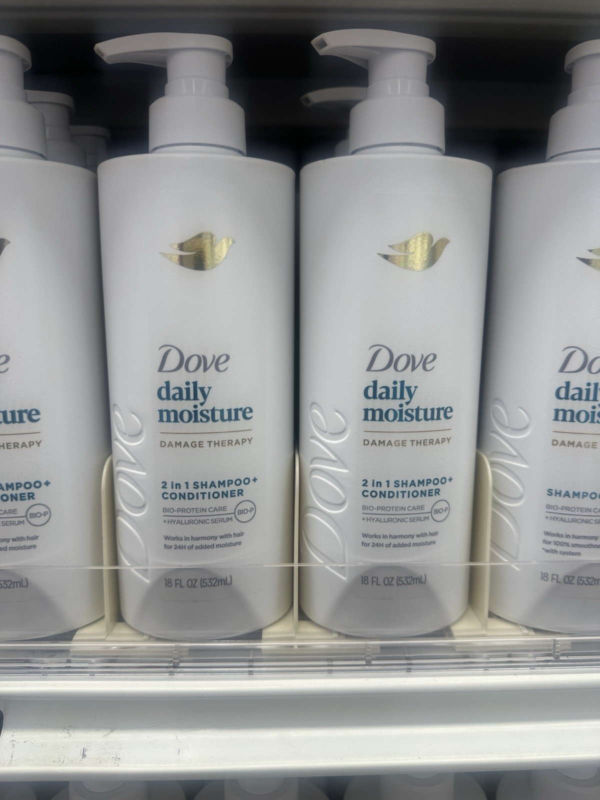 Dove Daily Moisture 2-in-1 Shampoo & Conditioner 18oz (Pack of 2)