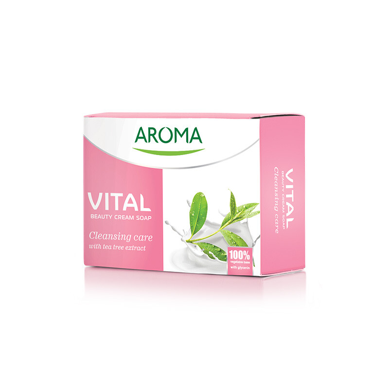 Aroma Vital / Tea Tree Cleansing Beauty Cream Soap 100g / 6 pack