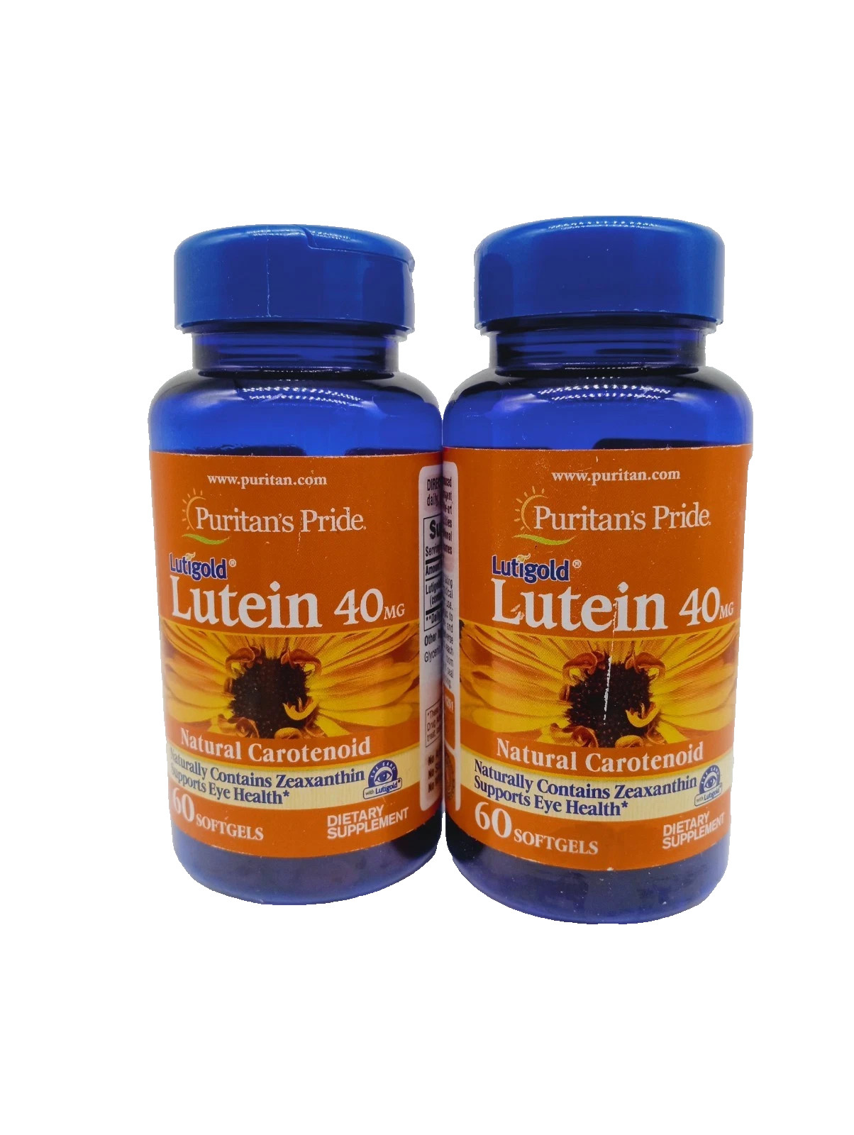 TWO Lutein 40 mg 60 Softgels Supports Eye Health Exp: 8/27